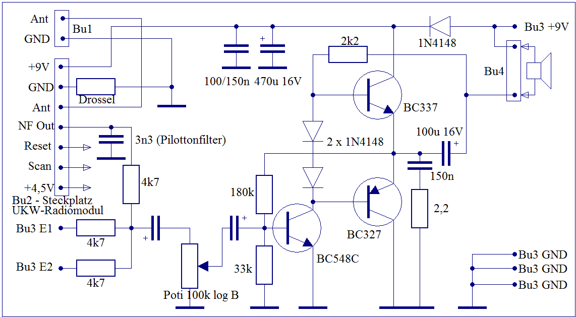 Elektronik-Projekte - Monoverstärker